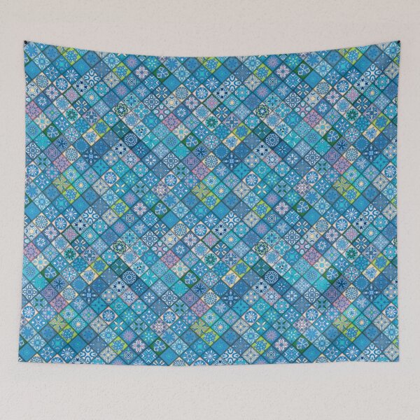 Item preview, Colorful abstract tile pattern design by Somberlain designed and sold by Somberlain.