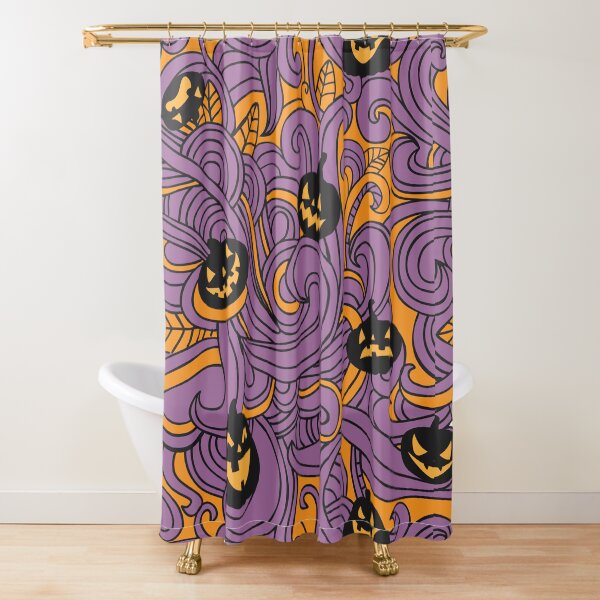 Item preview, Abstract Spooky and Funny Orange Pumpkins Halloween Pattern designed and sold by silviaol.