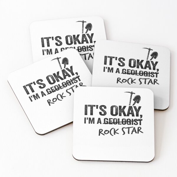 Item preview, It's Okay I'm A Geologist Rock Star Rock Collector Geologist designed and sold by Stronzi.