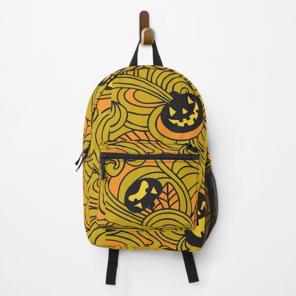 Item preview, Abstract Spooky and Funny Orange Pumpkins Halloween Pattern designed and sold by silviaol.