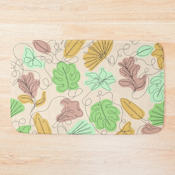 Item preview, Beige floral pattern abstract art designed and sold by ScandinavianSt.