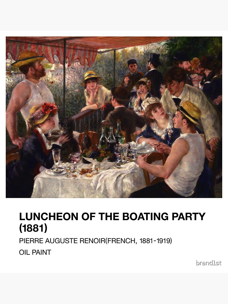 "Pierre Auguste Renoir Luncheon at the Boating Party (1881) in The Phillips Collection