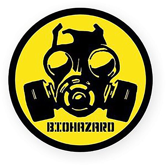 biohazard mask posters by
