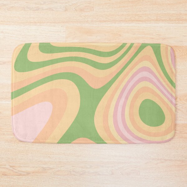 Item preview, Green, Pink and Peach Abstract Liquid Grooves designed and sold by patternsoup.