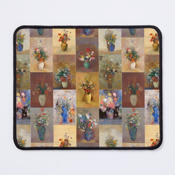 Item preview, 12 Vases with Flowers by Odilon Redon designed and sold by Shapes-Mania.
