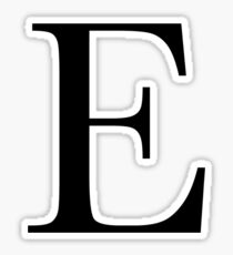 The Letter 'E' Sticker