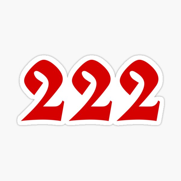 222 Angel Number Sticker – Shop Celestial