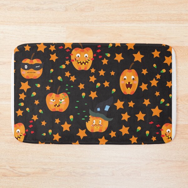 Item preview, Abstract Funny Orange Pumpkins Halloween Pattern designed and sold by silviaol.