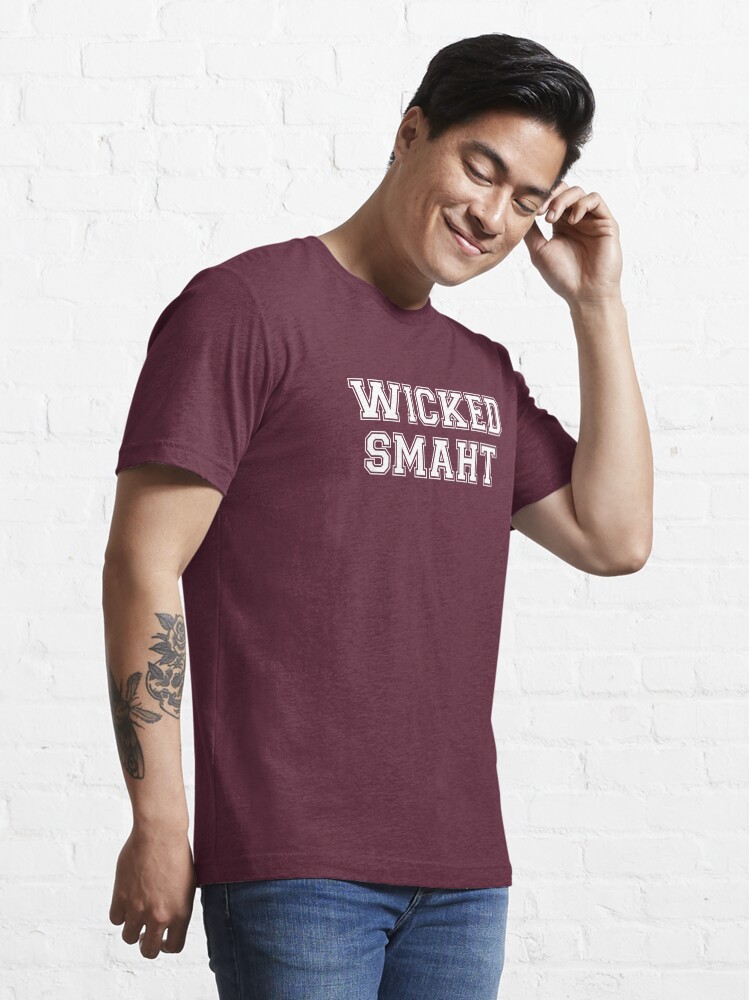 Alternate view of Wicked Smart (Smaht) College Boston Essential T-Shirt