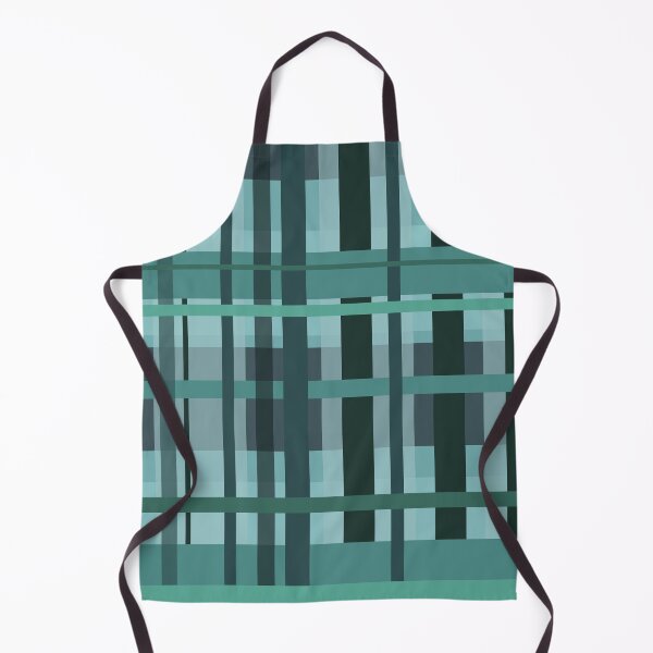 Aperçu de l'œuvre Plaid Chunky Bleu Vert créée et vendue par bloomingvine.