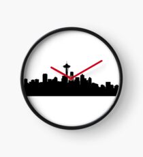 Seattle skyline Clock