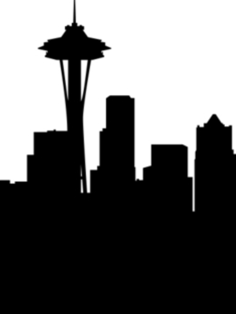"Seattle skyline" Sticker by maximgertsen Redbubble