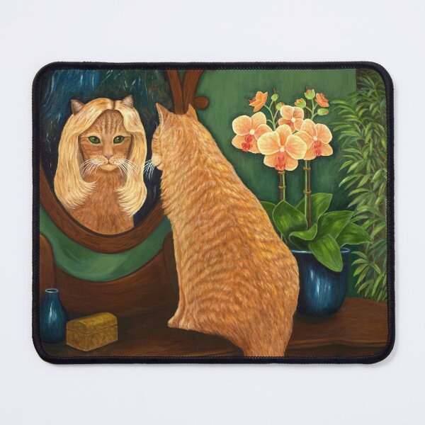 Item preview, Orange Tabby Cat in Mirror designed and sold by KarenZuk.