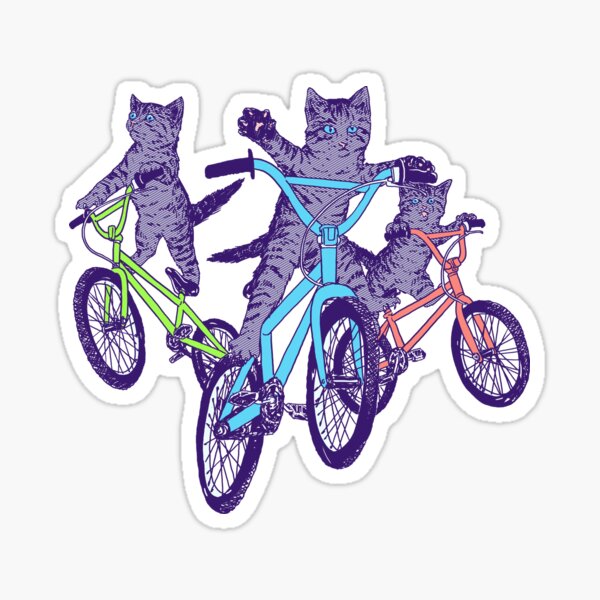 BMX Kittens Sticker