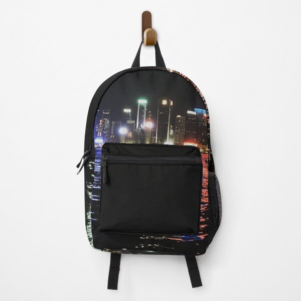 Item preview, Hong Kong night skyline cityscape designed and sold by lalashellsArt.