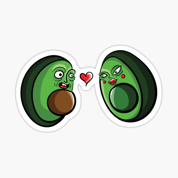 The real avocado lovers Sticker
