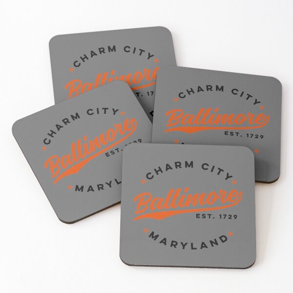 Item preview, Vintage Baltimore Charm City Maryland Blue Red Text for Christmas, Vintage, Baltimore, Charm, City, Maryland, Blue, Red, Text, for, Christmas designed and sold by Druss2Anato.