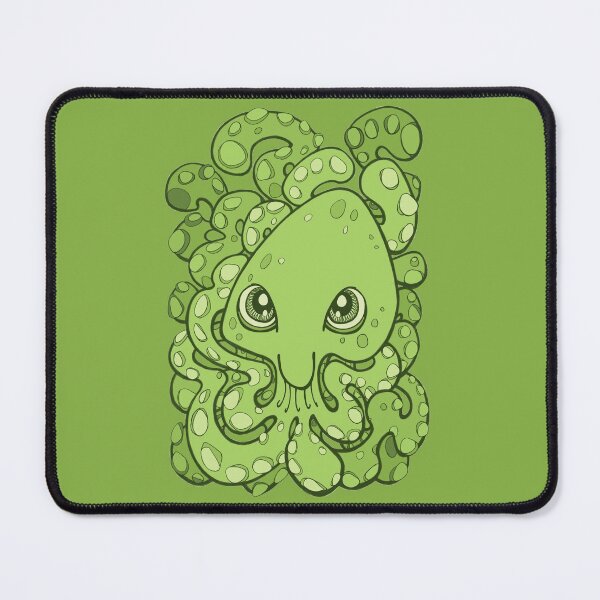 Item preview, Happy Octopus Squid Kraken Cthulhu Sea Creature - Green designed and sold by bignose1977.