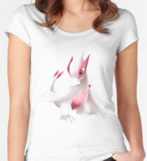 Shiny Lugia Pokemon Women's Fitted Scoop T-Shirt