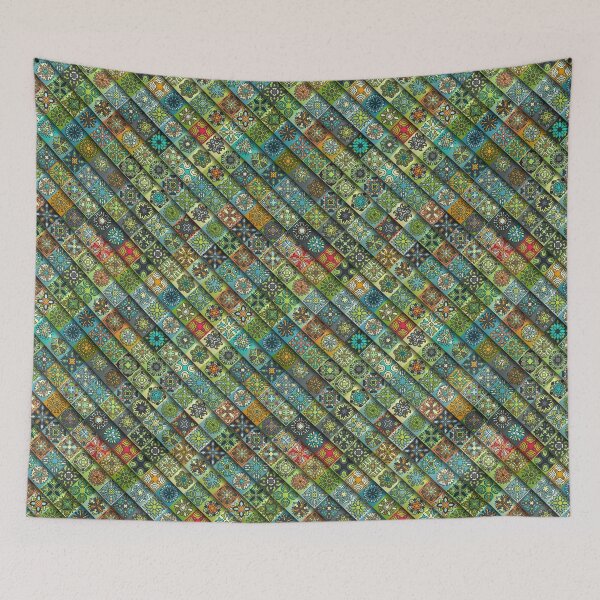 Item preview, Colorful abstract tile pattern design by Somberlain designed and sold by Somberlain.