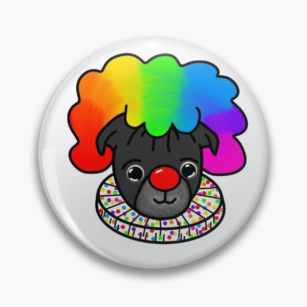 Item preview, Black Pug Clown designed and sold by LeasPugGrumble.
