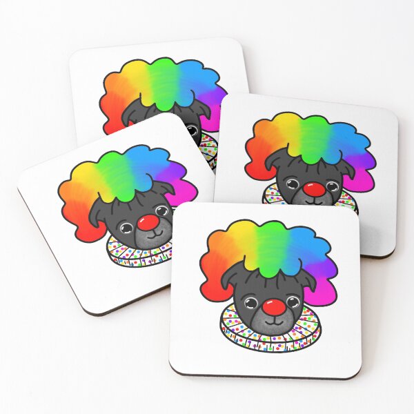 Item preview, Black Pug Clown designed and sold by LeasPugGrumble.