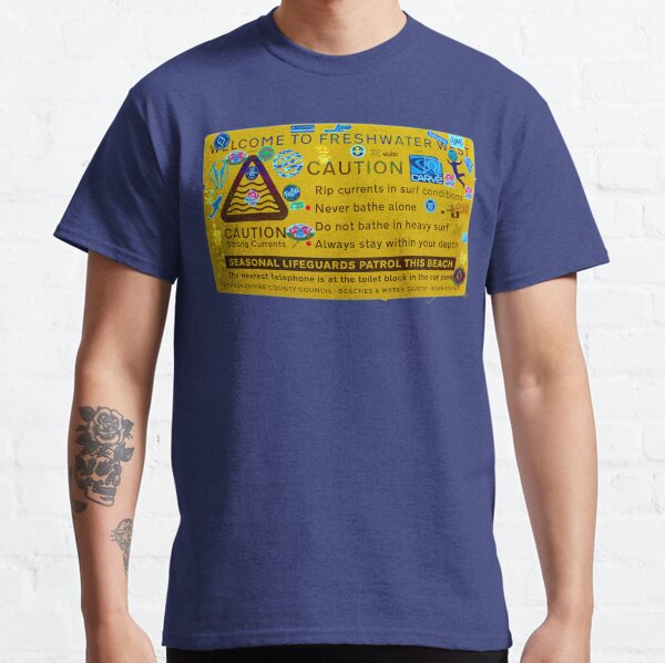 Freshwater West Warning Sign Classic T-Shirt