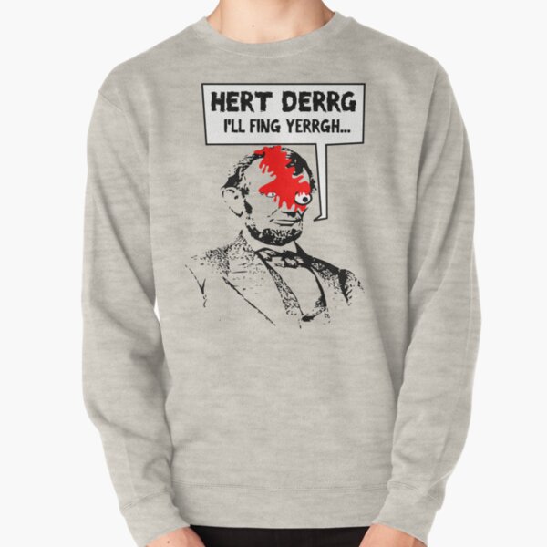 Popular Television Show Humor- Abraham Lincoln vs. Negan Pullover Sweatshirt