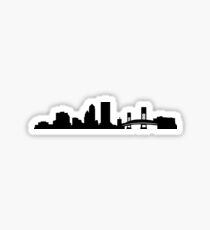 Jacksonville skyline Sticker