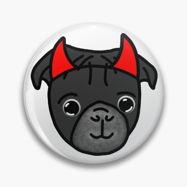Item preview, Black Pug Devil designed and sold by LeasPugGrumble.