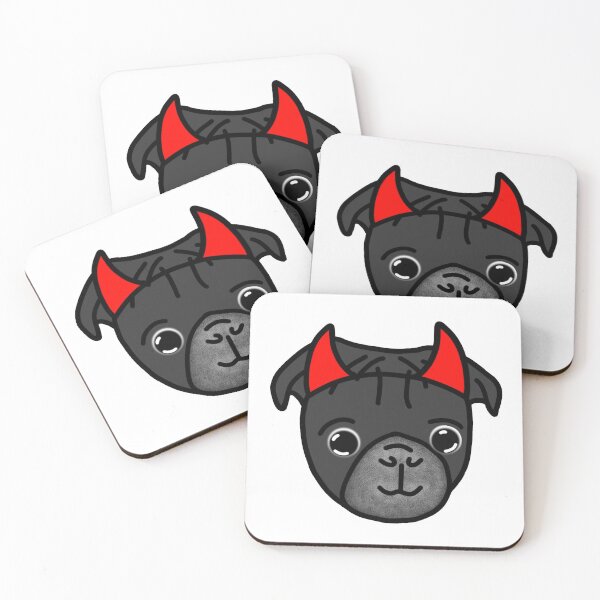Item preview, Black Pug Devil designed and sold by LeasPugGrumble.