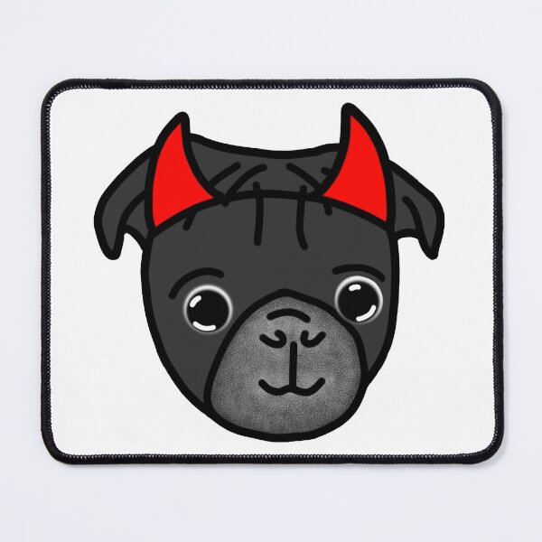Item preview, Black Pug Devil designed and sold by LeasPugGrumble.