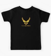Golden U.S Air Force Kids Tee