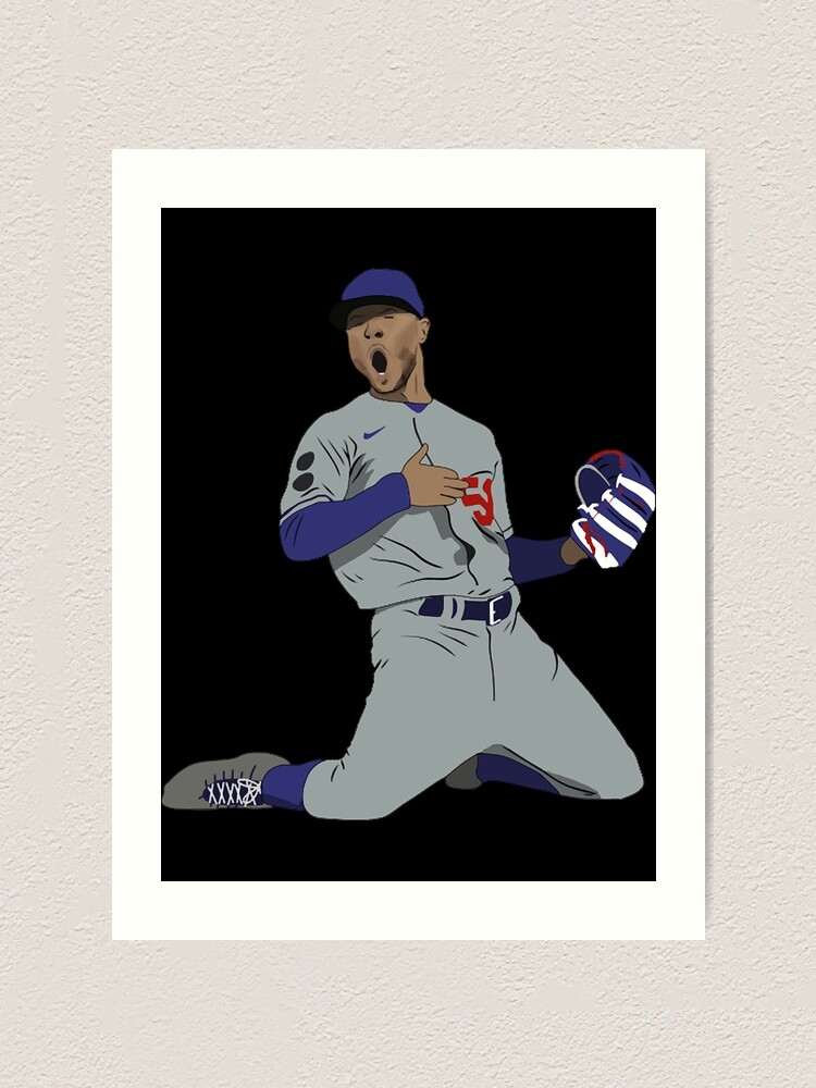  Mookie Betts Boston Red Sox Poster Print, Real Player