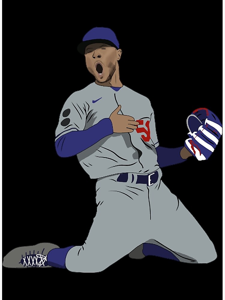 Mookie Betts Game Winning Catch Los Angeles Baseball  Poster for