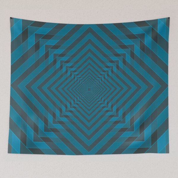 Item preview, Translucent Boxes within Boxes in Light Blue and Dark Gray designed and sold by Neil Feigeles.