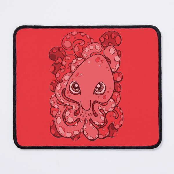 Item preview, Happy Octopus Squid Kraken Cthulhu Sea Creature - Cherry Tomato Red designed and sold by bignose1977.