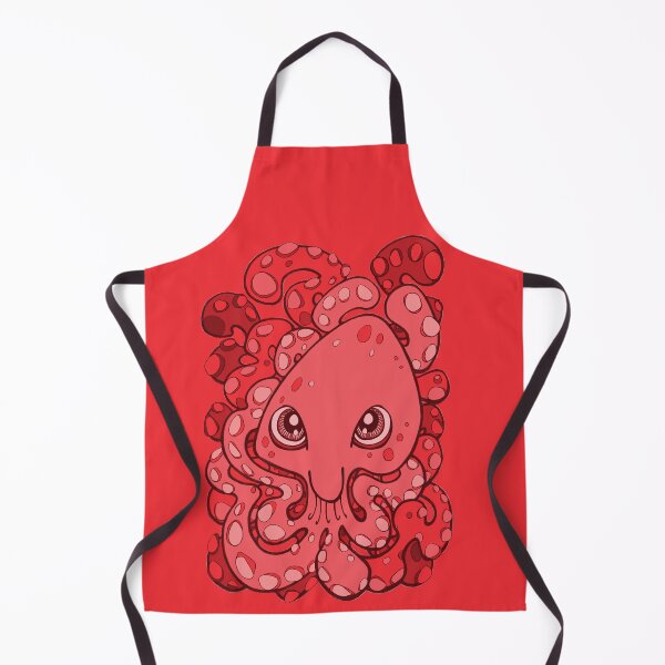 Item preview, Happy Octopus Squid Kraken Cthulhu Sea Criatura - Cherry Tomato Red designed and sold by bignose1977.