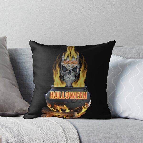Item preview, HALLOWEEN BURNING SKULL designed and sold by jmed70.