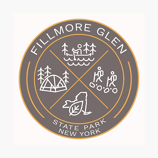 Item preview, Fillmore Glen State Park Heraldic Logo designed and sold by VanyaKar.