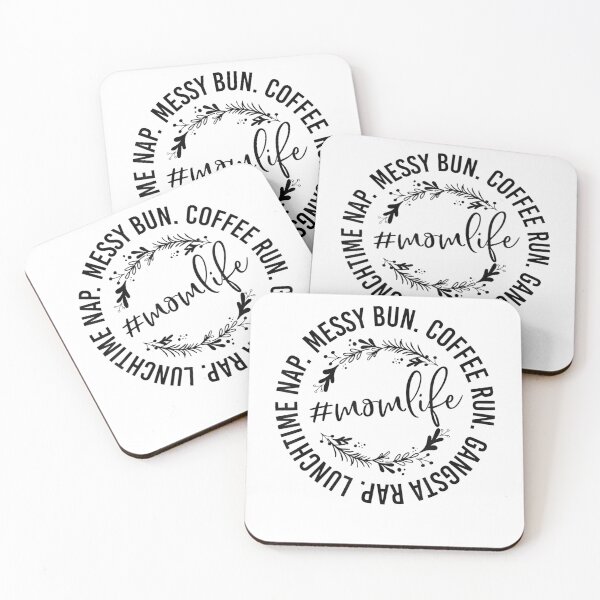 Item preview, Messy Bun Coffee Run Gangsta Rap Mom Life  designed and sold by vastscreen.