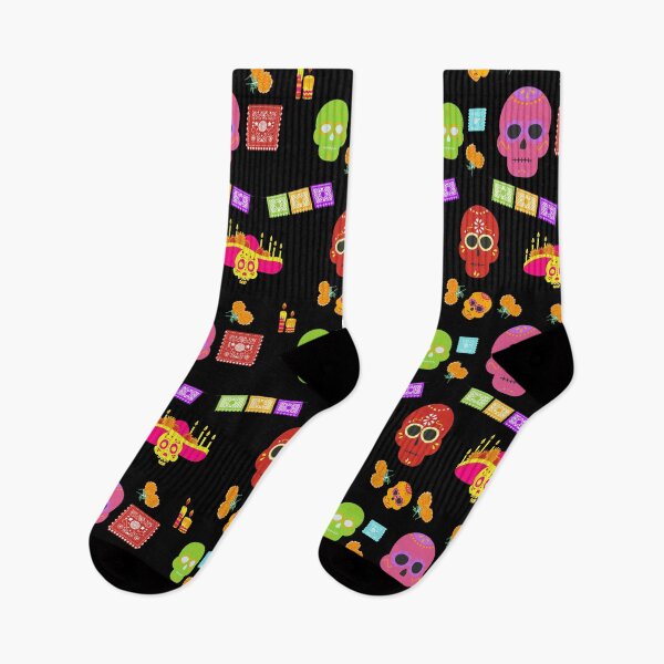 Item preview, Colorful Day of the dead pattern - Day of the dead, Dia de los muertos designed and sold by Jessi-Sketches.