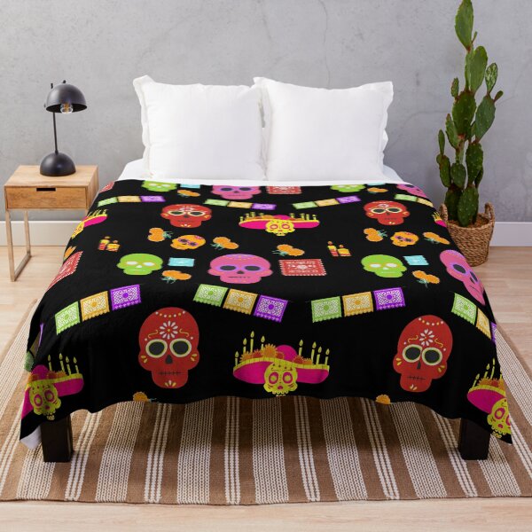 Item preview, Colorful Day of the dead pattern - Day of the dead, Dia de los muertos designed and sold by Jessi-Sketches.