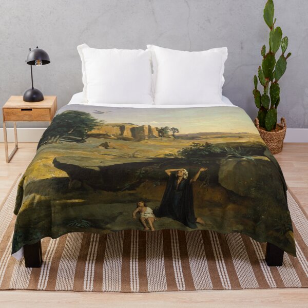Item preview, Hagar in the Wilderness 1835 Camille Corot French designed and sold by Sheepherder120.