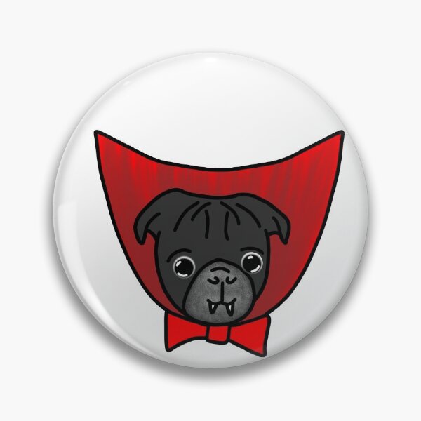 Item preview, Black Pug vampire designed and sold by LeasPugGrumble.