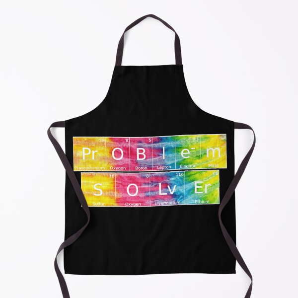 Item preview, Problem Solver written in Chemistry Periodic Table Elements in tie dye designed and sold by UncleStuScience.