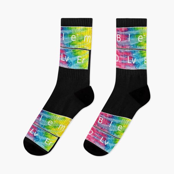 Item preview, Problem Solver written in Chemistry Periodic Table Elements in tie dye designed and sold by UncleStuScience.