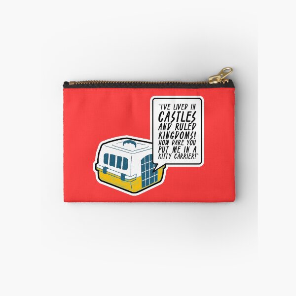 Item preview, I've lived in castles and ruled kingdoms! How dare you put me in a kitty carrier! designed and sold by The Cosmic Turtle.