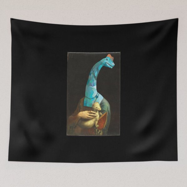 Item preview, Dinosaur T-Shirtbrachiosaurus with an ermine T-Shirt_by RobyL_ designed and sold by Shoptudat.