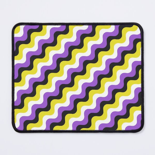 Item preview, Nonbinary Flag Wave Pattern designed and sold by Tibby Caps.
